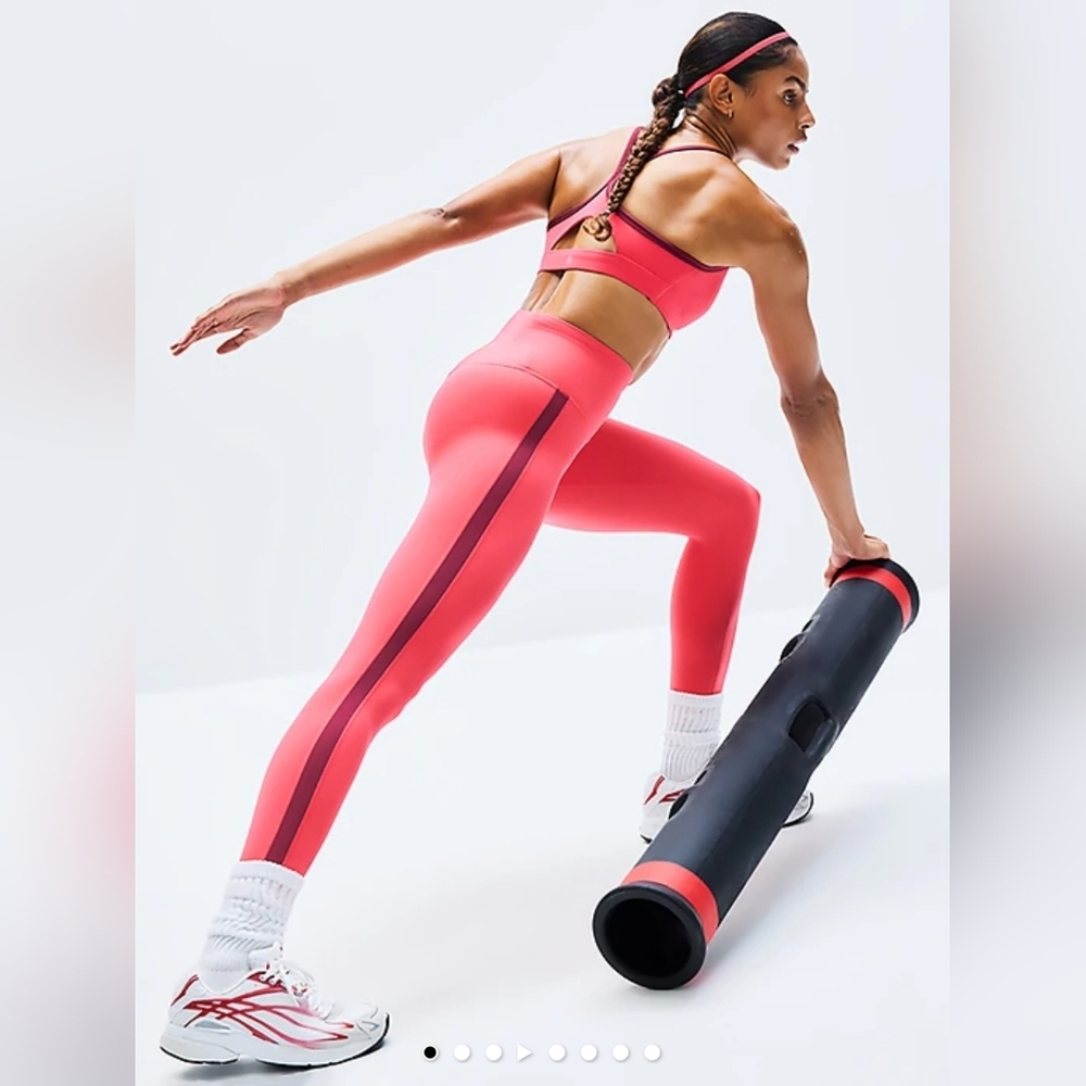 NWT Athleta Elation Ultra High Rise Colorblock 7/8 Legging Size Small In Punch